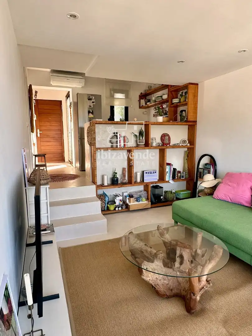 Wohnzimmer von Wohnung zur Miete in Sant Josep de sa Talaia mit Klimaanlage, Terrasse und Möbliert