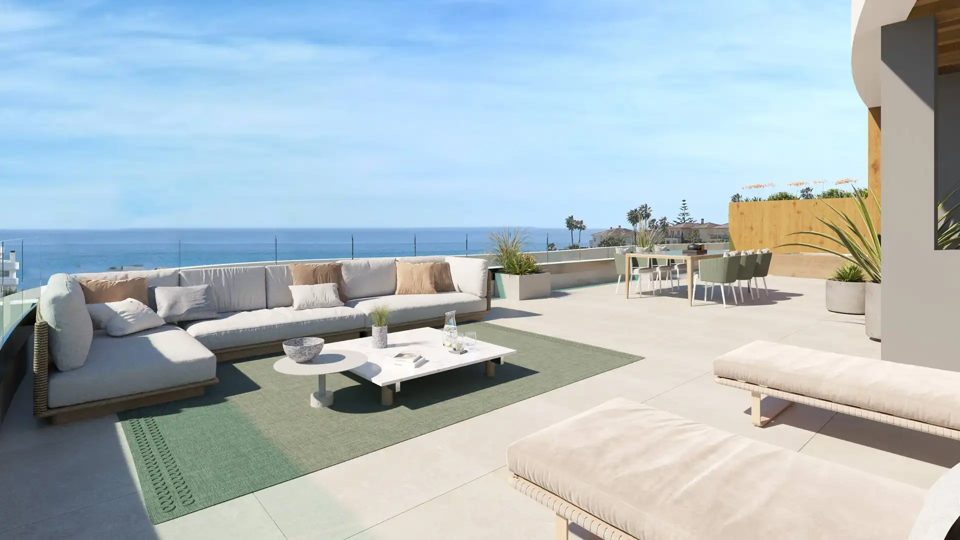 Terrasse von Erdgeschoss zum Verkauf in Mijas mit Klimaanlage, Heizung und Terrasse