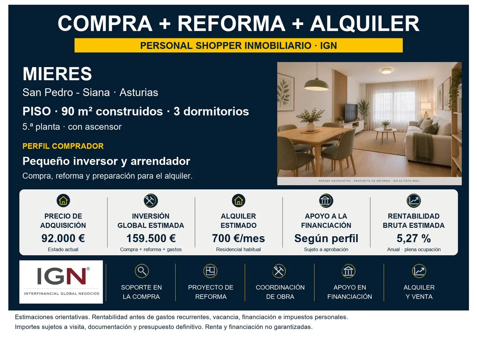 Piso con ascensor en venta en San Pedro - Siana