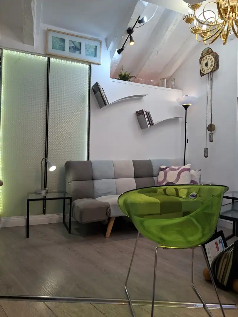 Sala de estar de Ático de alquiler en Centro