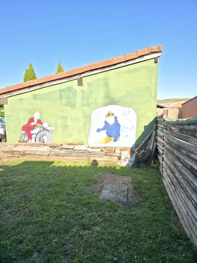 Exterior view of Houses for sale in Salinas de Pisuerga  with Private garden, Storage room and Swimming Pool