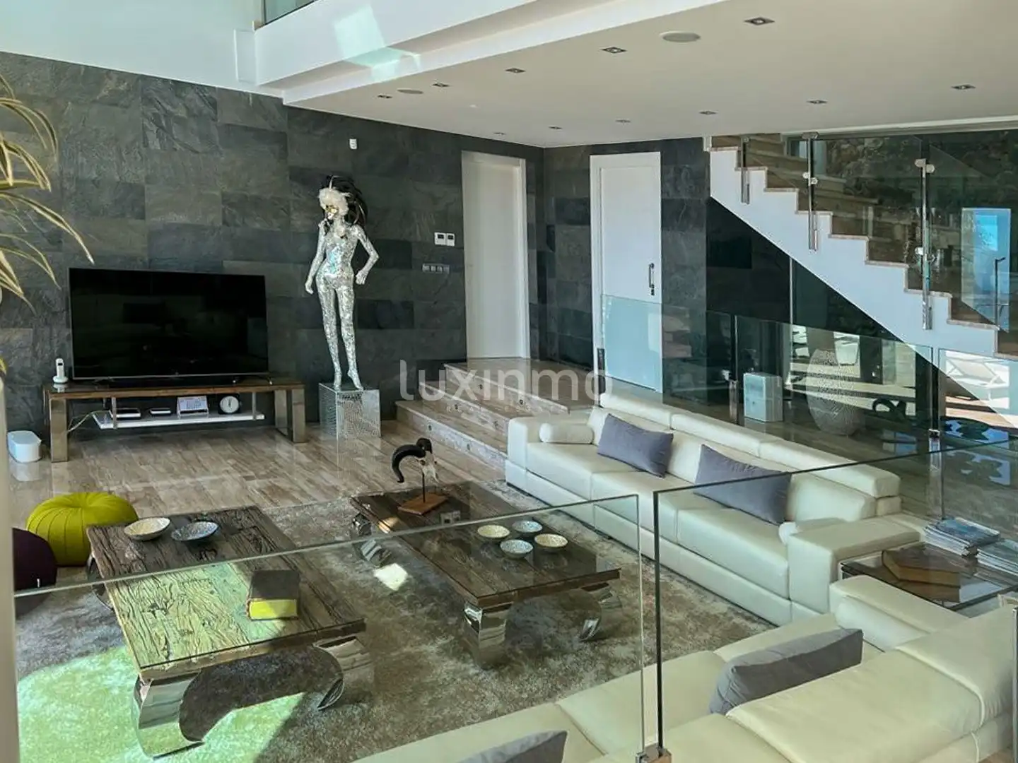 Sala de estar de Casa o chalet en venta en Altea con Aire acondicionado, Calefacción y Jardín privado