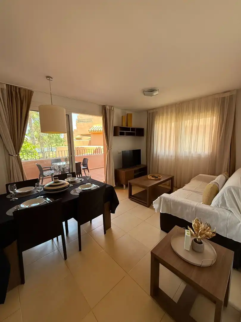 Sala d'estar de Apartament de lloguer en Torre-Pacheco amb Aire condicionat, Calefacció i Terrassa