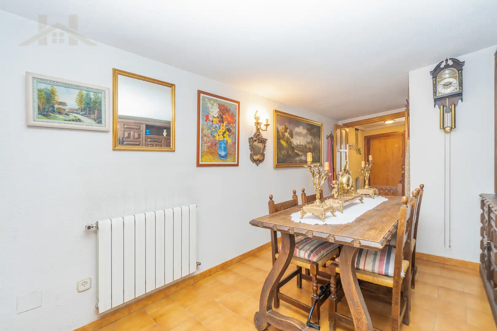 Dining room of Detached homes for sale in El Escorial  with Heating, Parquet flooring and Terrace