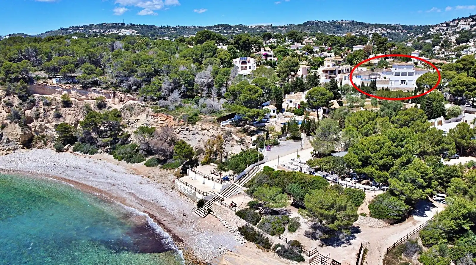 Vista exterior de Casa o xalet en venda en Benissa amb Aire condicionat, Calefacció i Jardí privat