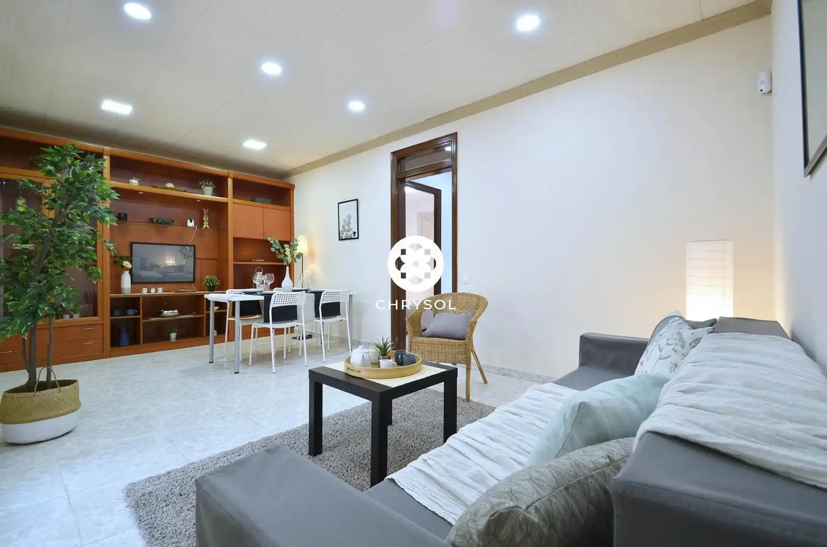 Sala d'estar de Pis en venda en Barcelona amb Terrassa, Traster i Alarma