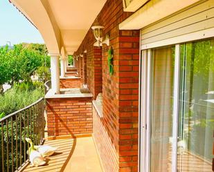 Exterior view of Single-family semi-detached for sale in Santa Susanna  with Heating, Private garden and Balcony