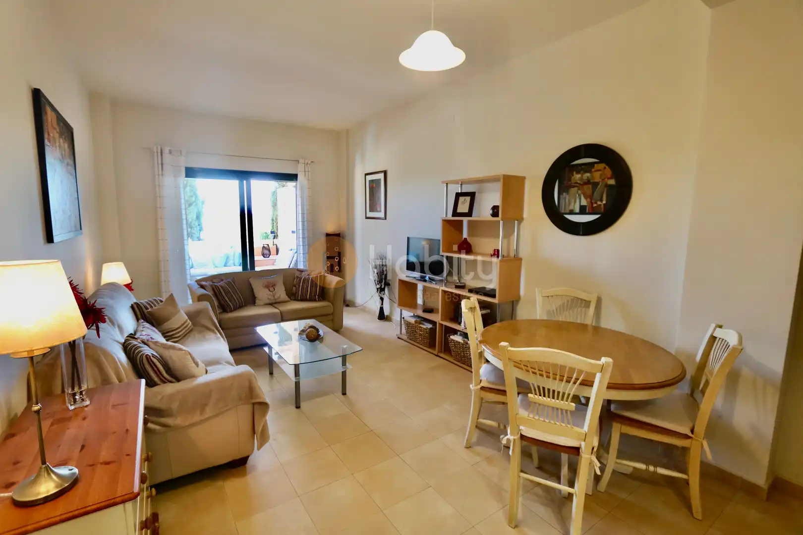 Sala de estar de Planta baja en venta en Fuente Álamo de Murcia con Aire acondicionado, Calefacción y Terraza