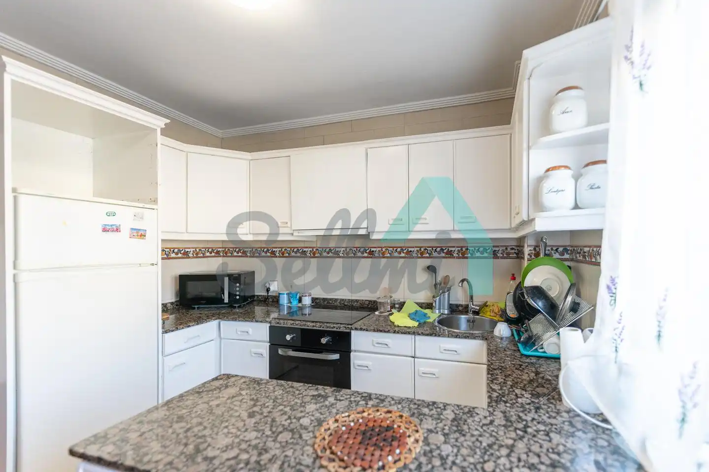 Kitchen of Flat for rent in Gijón   with Heating, Furnished and Internet
