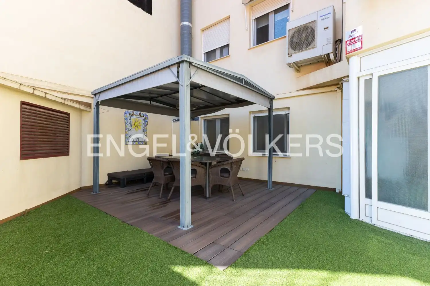 Terraza de Piso de alquiler en Valencia con Aire acondicionado, Calefacción y Parquet
