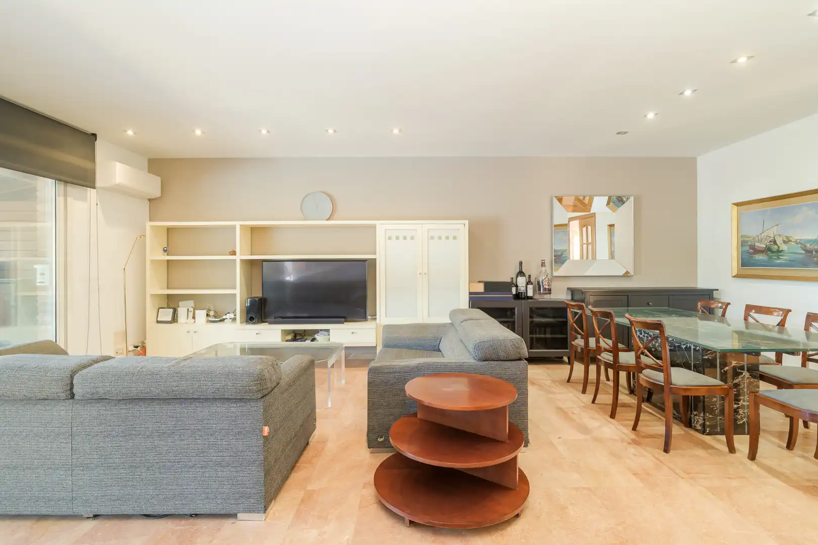 Sala de estar de Casa adosada en venta en Teià con Aire acondicionado, Calefacción y Jardín privado