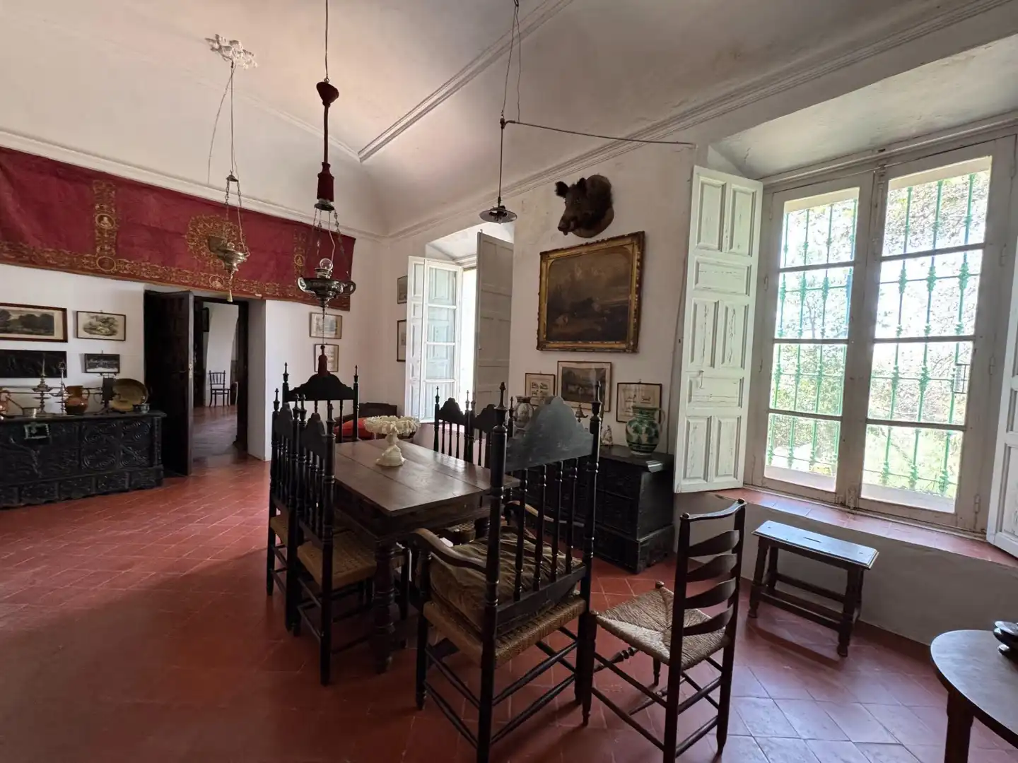 Esszimmer von Country house zum Verkauf in Cazalla de la Sierra mit Terrasse, Abstellraum und Schwimmbad