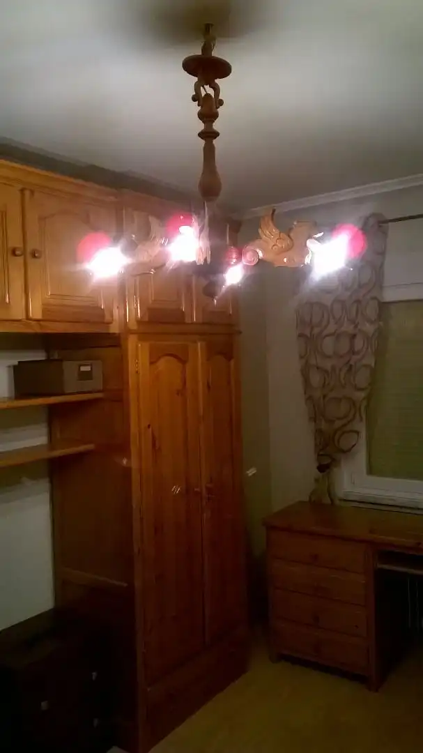 Schlafzimmer von Wohnung zur Miete in Salamanca mit Heizung, Parkett und Möbliert