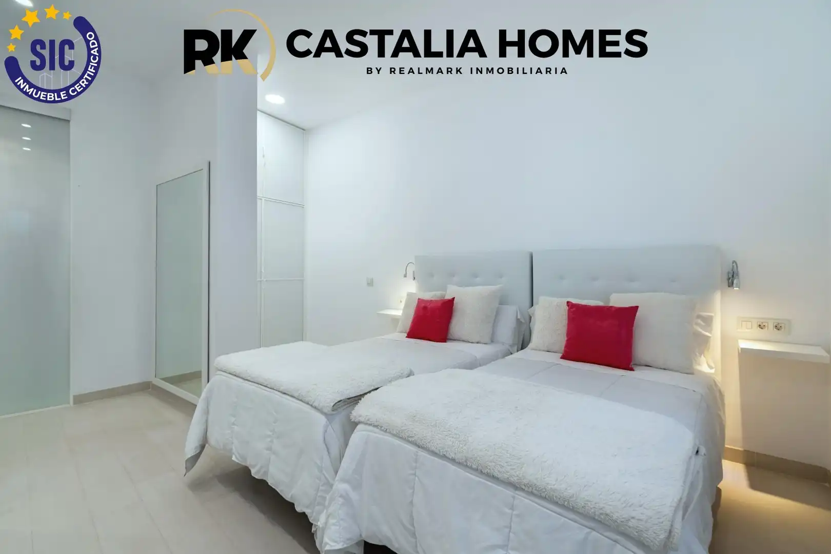 Schlafzimmer von Einfamilien-Reihenhaus zum Verkauf in Castellón de la Plana / Castelló de la Plana mit Klimaanlage, Privatgarten und Terrasse