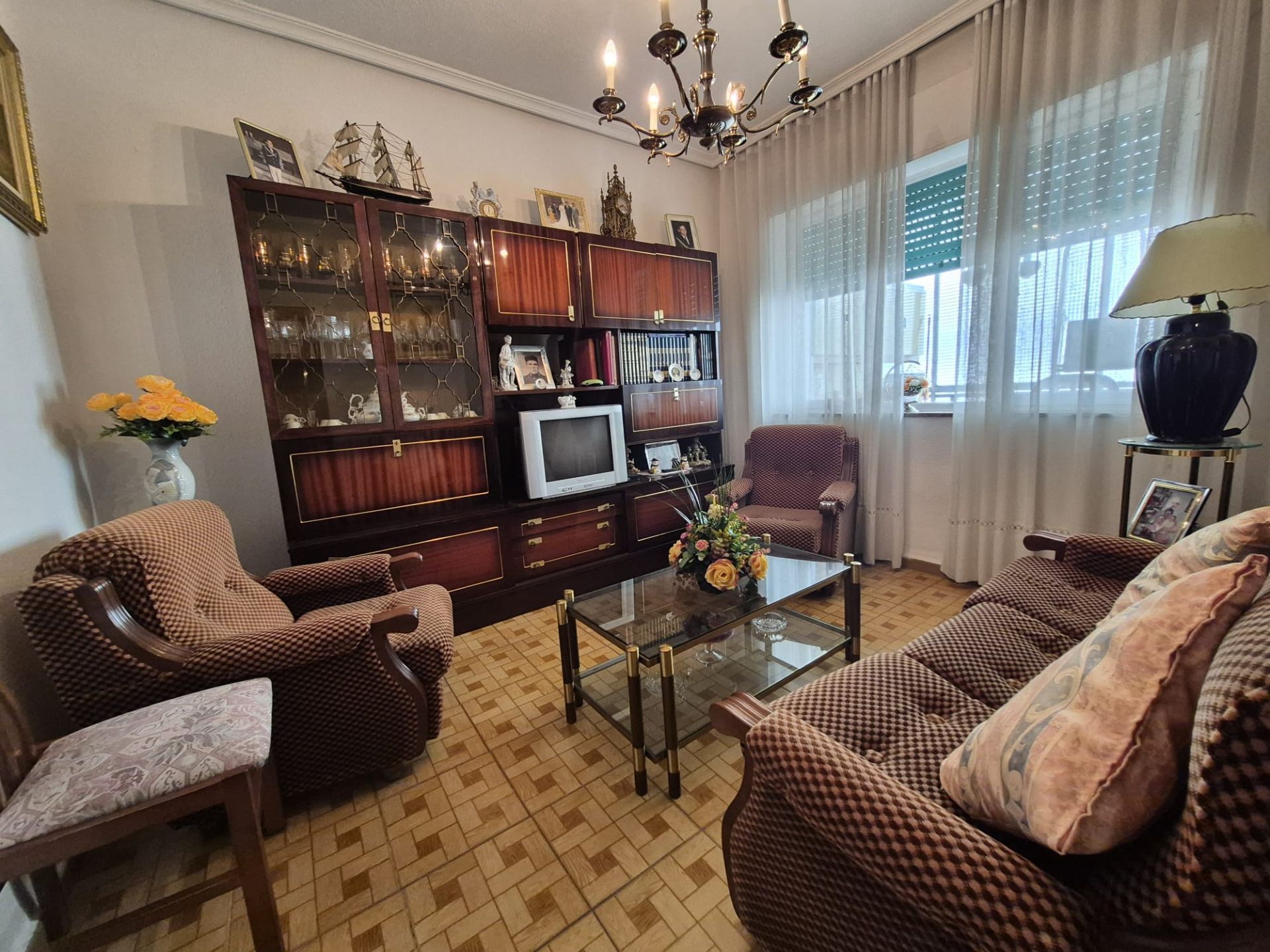 Living room of Flat for sale in Ávila Capital  with Heating, Terrace and Furnished