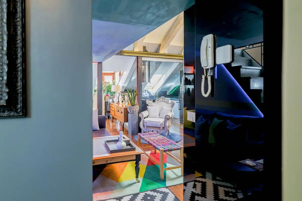 Sala d'estar de Dúplex en venda en Madrid amb Aire condicionat i Calefacció