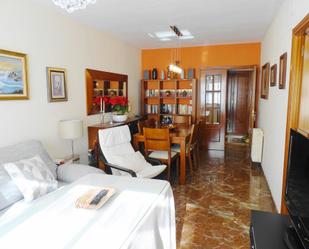 Living room of Flat for sale in  Granada Capital  with Heating, Parquet flooring and Terrace
