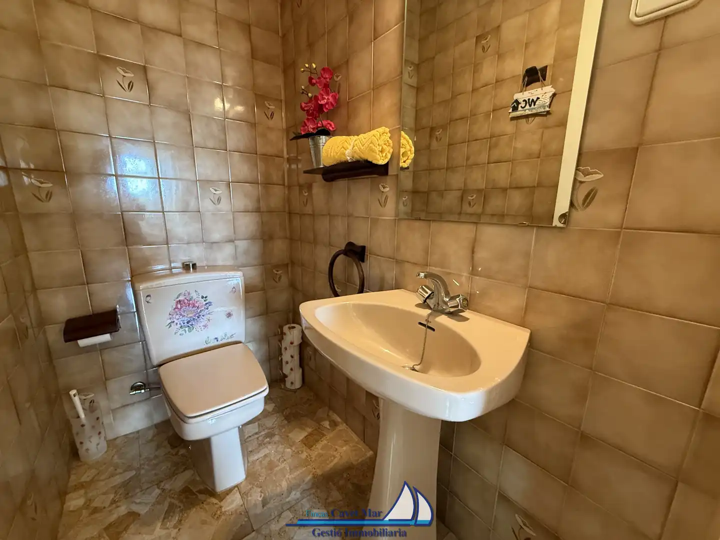 Baño de Casa adosada en venta en Cambrils con Aire acondicionado, Calefacción y Jardín privado