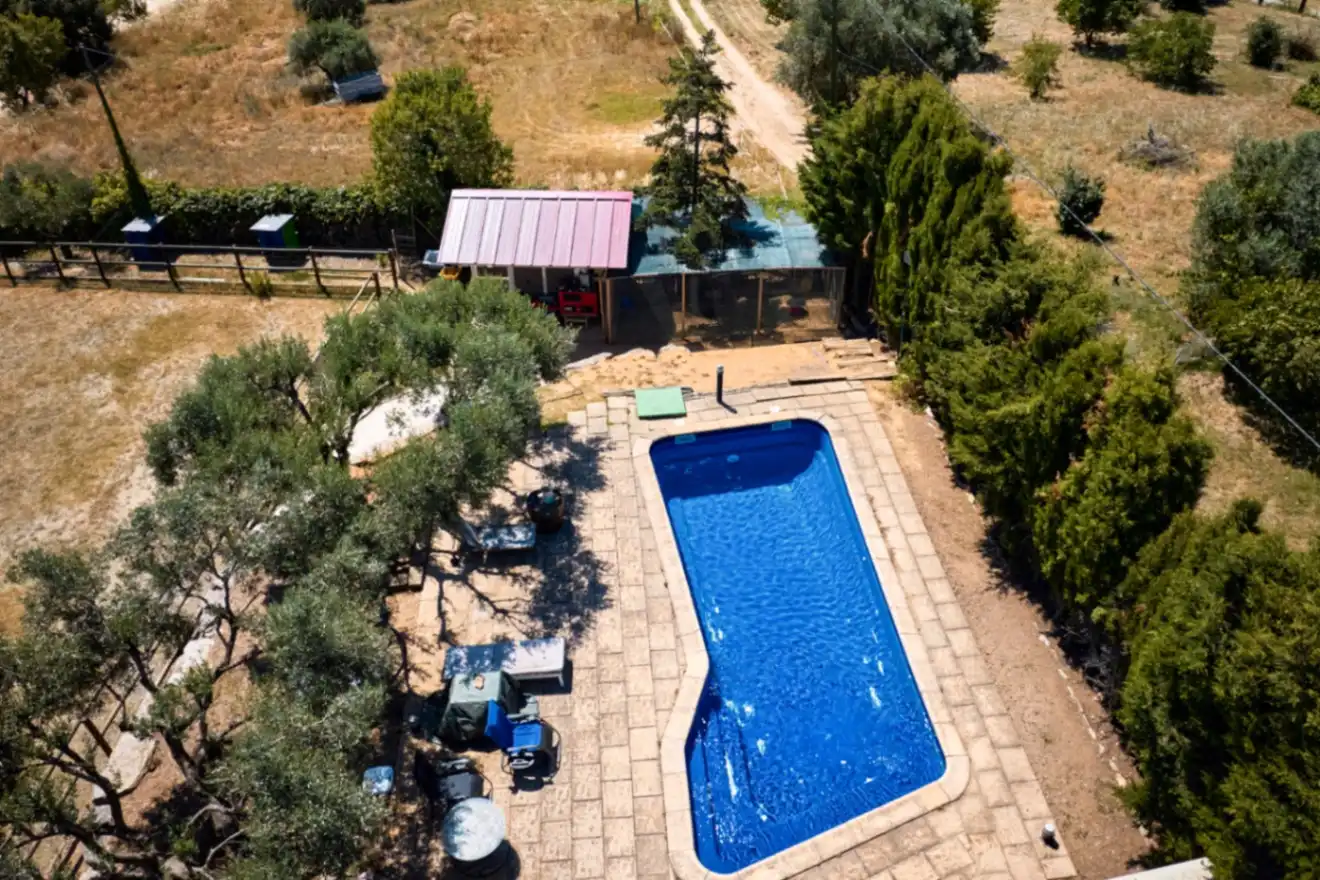 Swimming pool of Country homes for sale in Santa Eulàlia de Ronçana  with Air Conditioner and Swimming Pool
