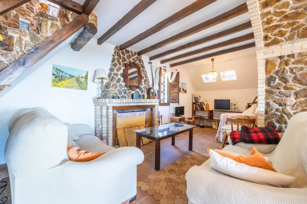 Wohnzimmer von Haus oder Chalet zum Verkauf in Puigpunyent mit Privatgarten, Terrasse und Schwimmbad