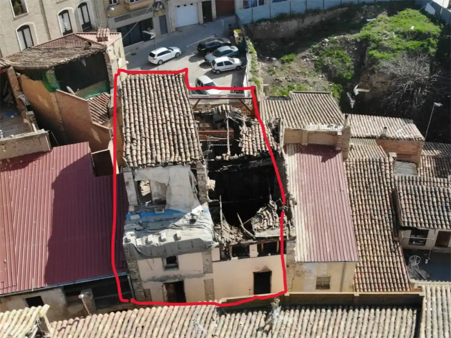 Vista exterior de Casa adosada en venda en Fraga
