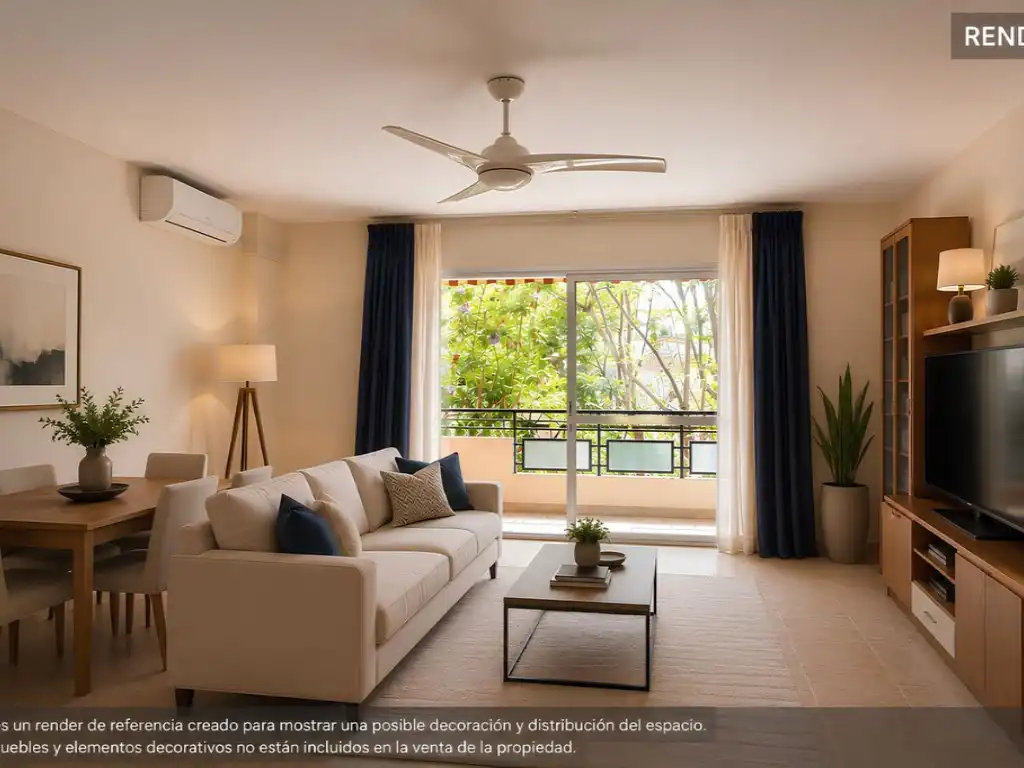 Sala de estar de Piso en venta en Fuengirola con Aire acondicionado, Amueblado y Horno