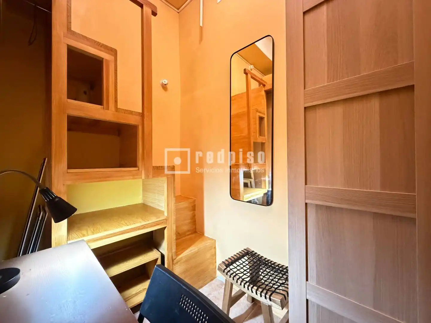 Schlafzimmer von Wohnung zur Miete in Madrid mit Klimaanlage, Heizung und Terrasse
