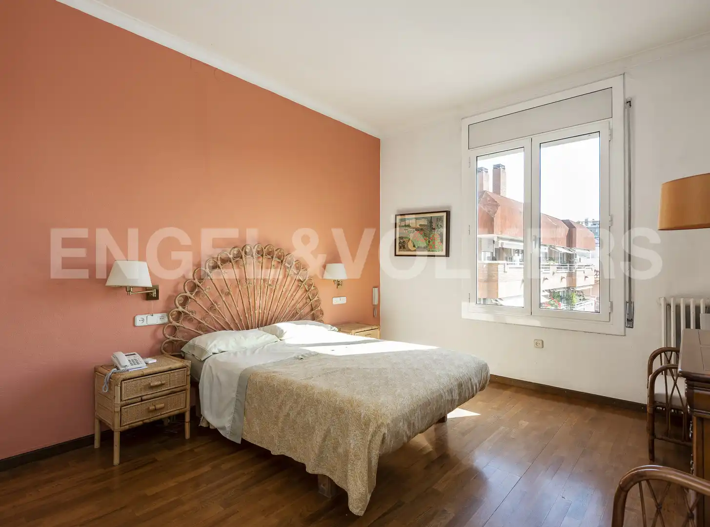 Bedroom of Flat for rent in Barcelona  with Air Conditioner, Heating and Parquet flooring