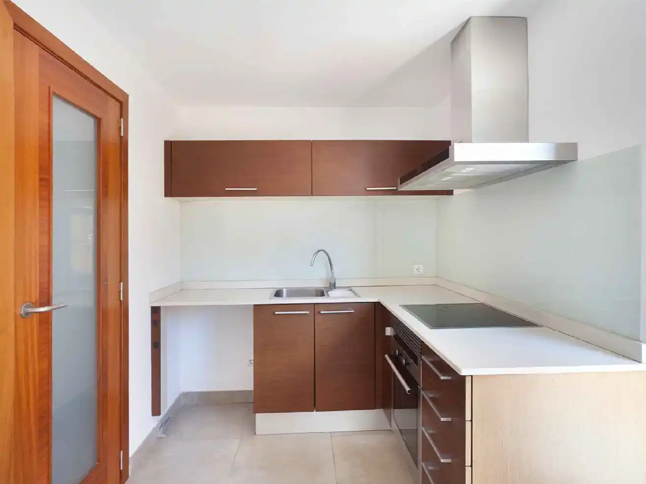 Küche von Wohnung zur Miete in  Palma de Mallorca mit Klimaanlage und Balkon