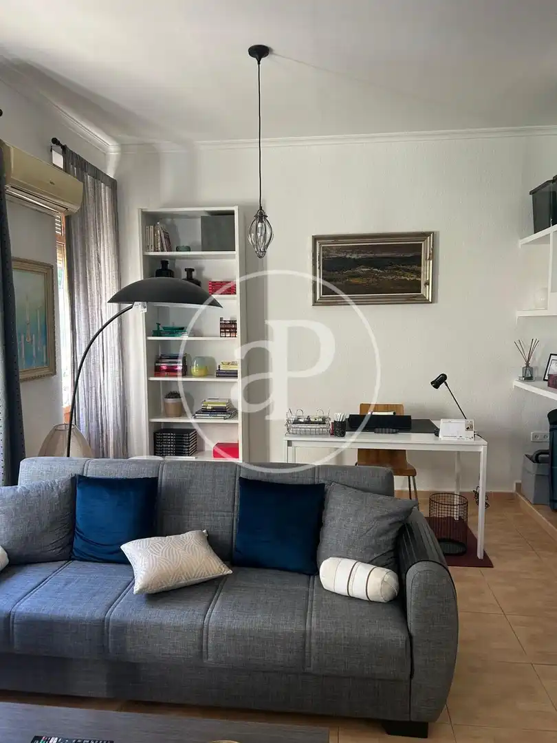 Sala d'estar de Pis de lloguer en  Valencia Capital amb Aire condicionat, Calefacció i Moblat