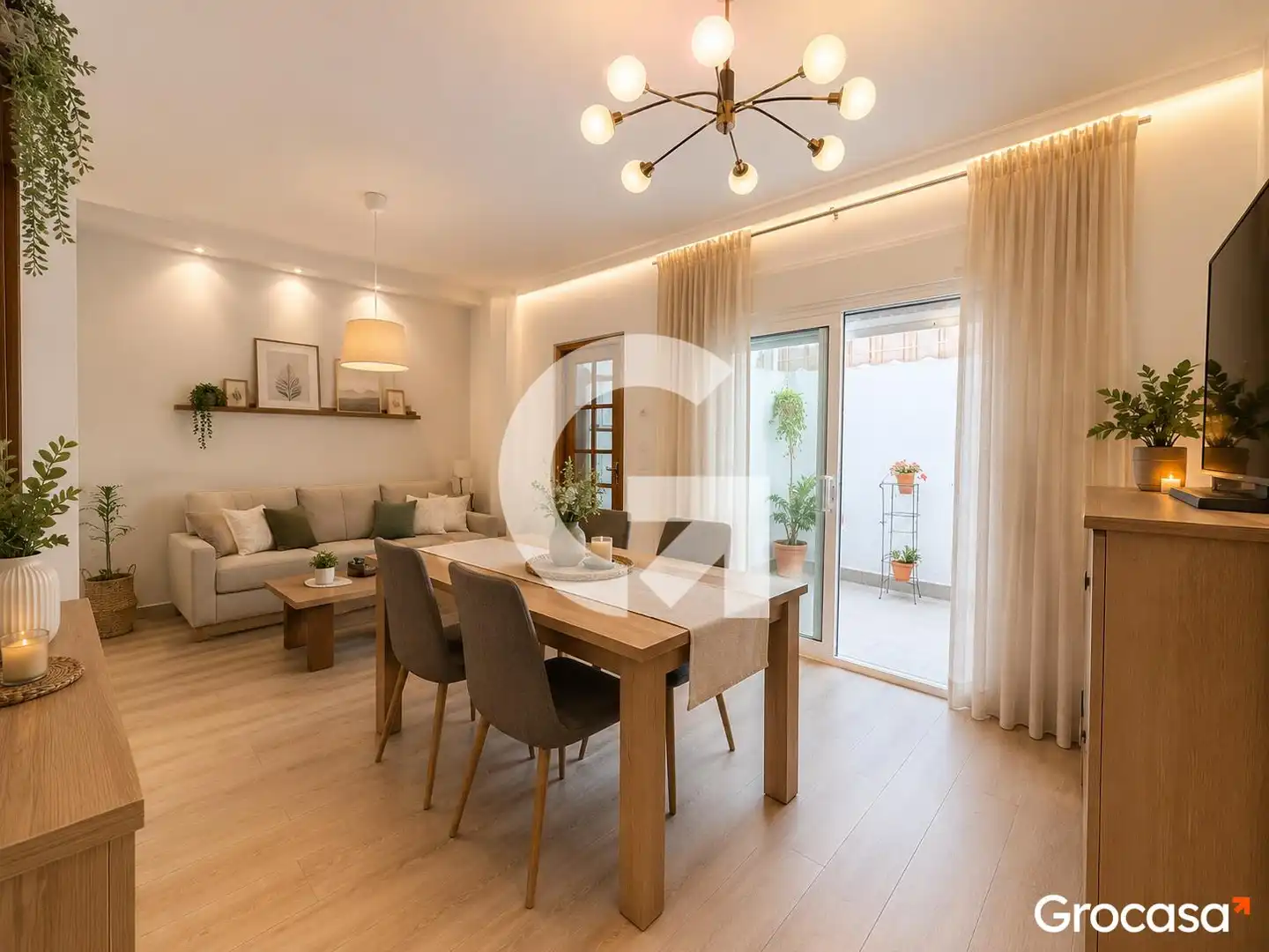 Comedor de Casa o chalet en venta en Mataró con Terraza, Horno y TV