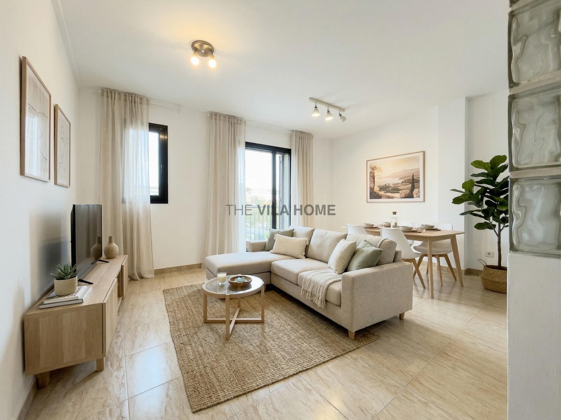 Sala de estar de Piso en venta en Vilanova i la Geltrú con Aire acondicionado y Balcón