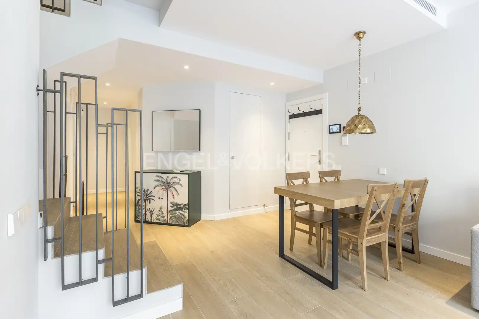 Dining room of Flat for rent in Barcelona  with Air Conditioner, Heating and Private garden
