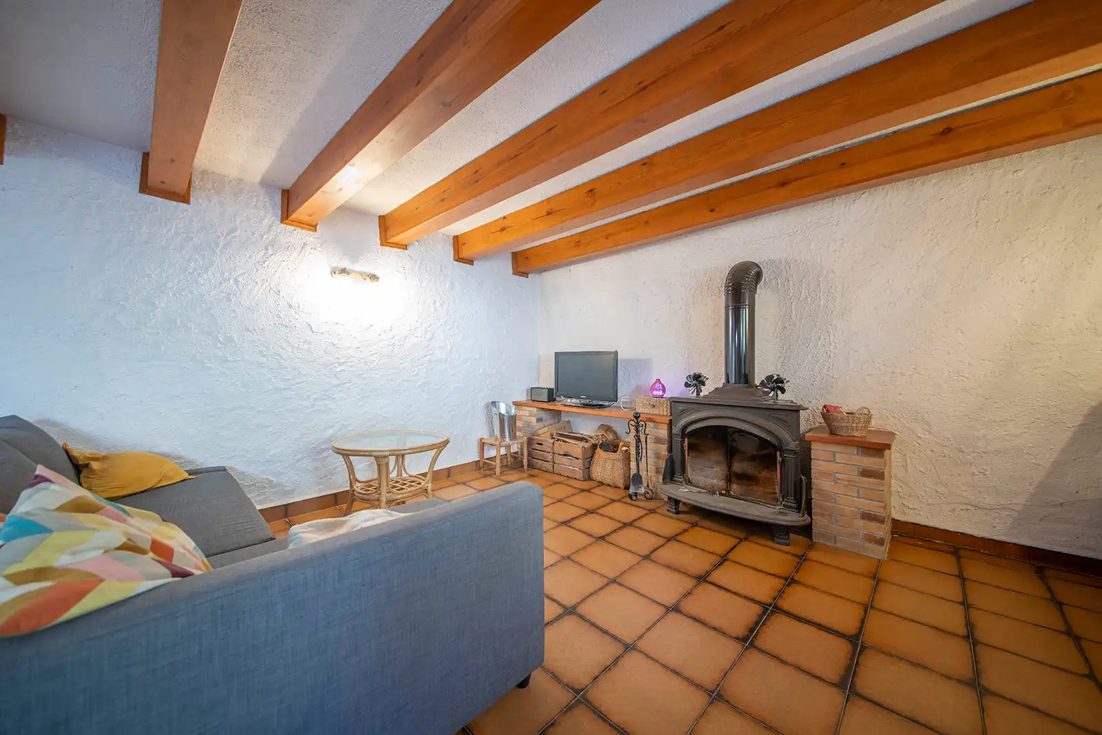 Sala d'estar de Casa o xalet en venda en Castellví de la Marca amb Jardí privat i Terrassa
