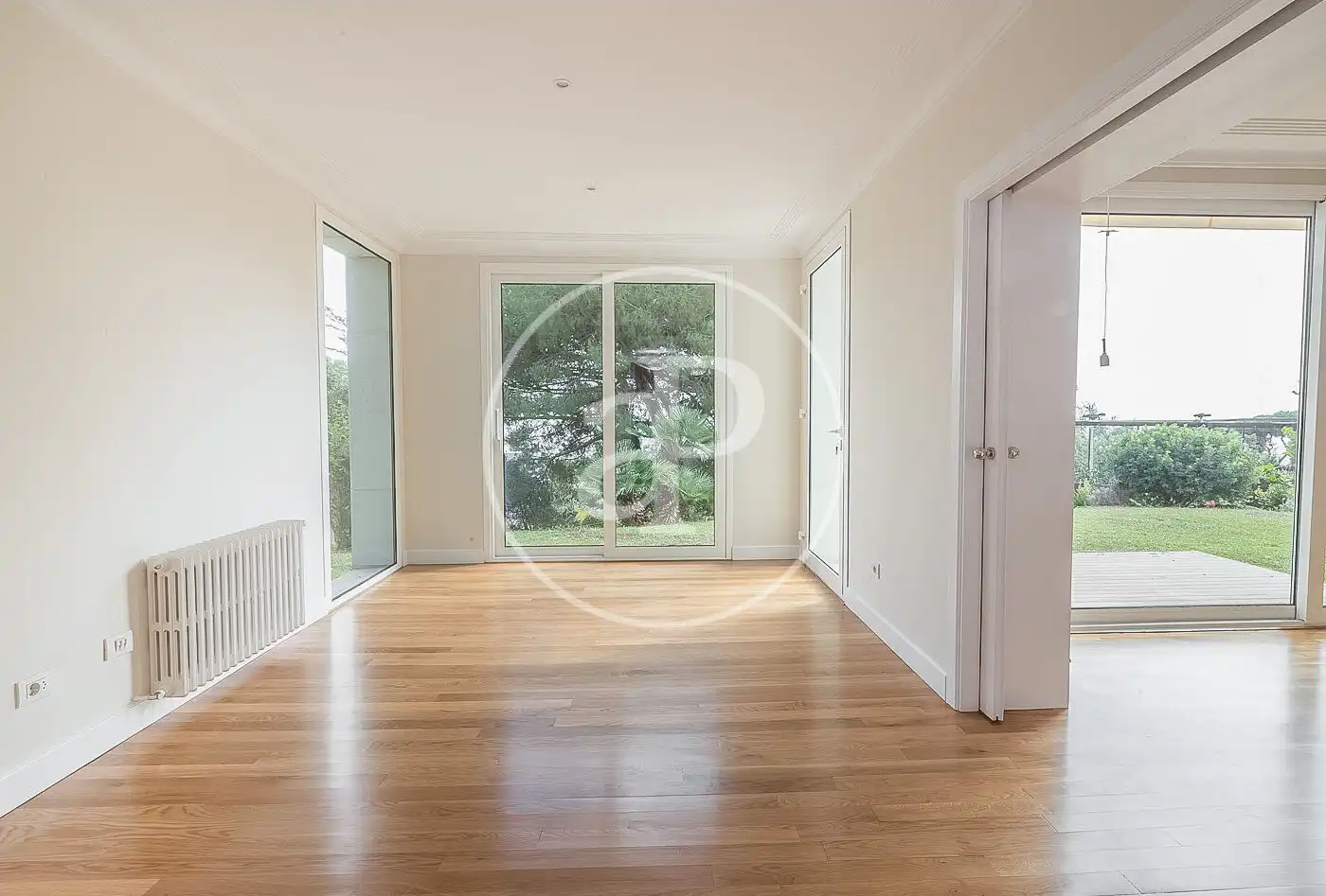 Living room of Houses for rent in Barcelona  with Air Conditioner, Heating and Private garden