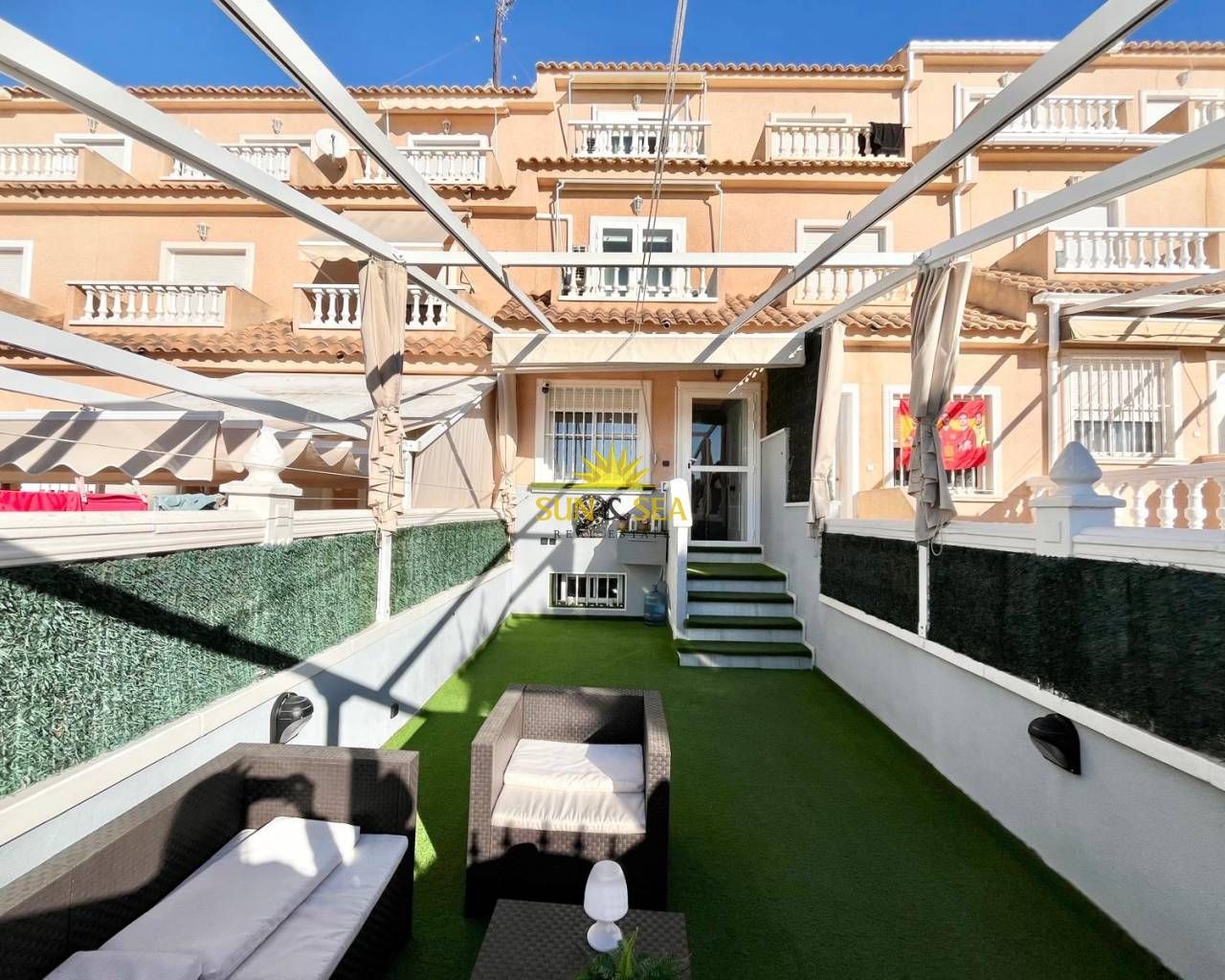 Terrace of House or chalet for sale in Santa Pola  with Air Conditioner, Heating and Private garden