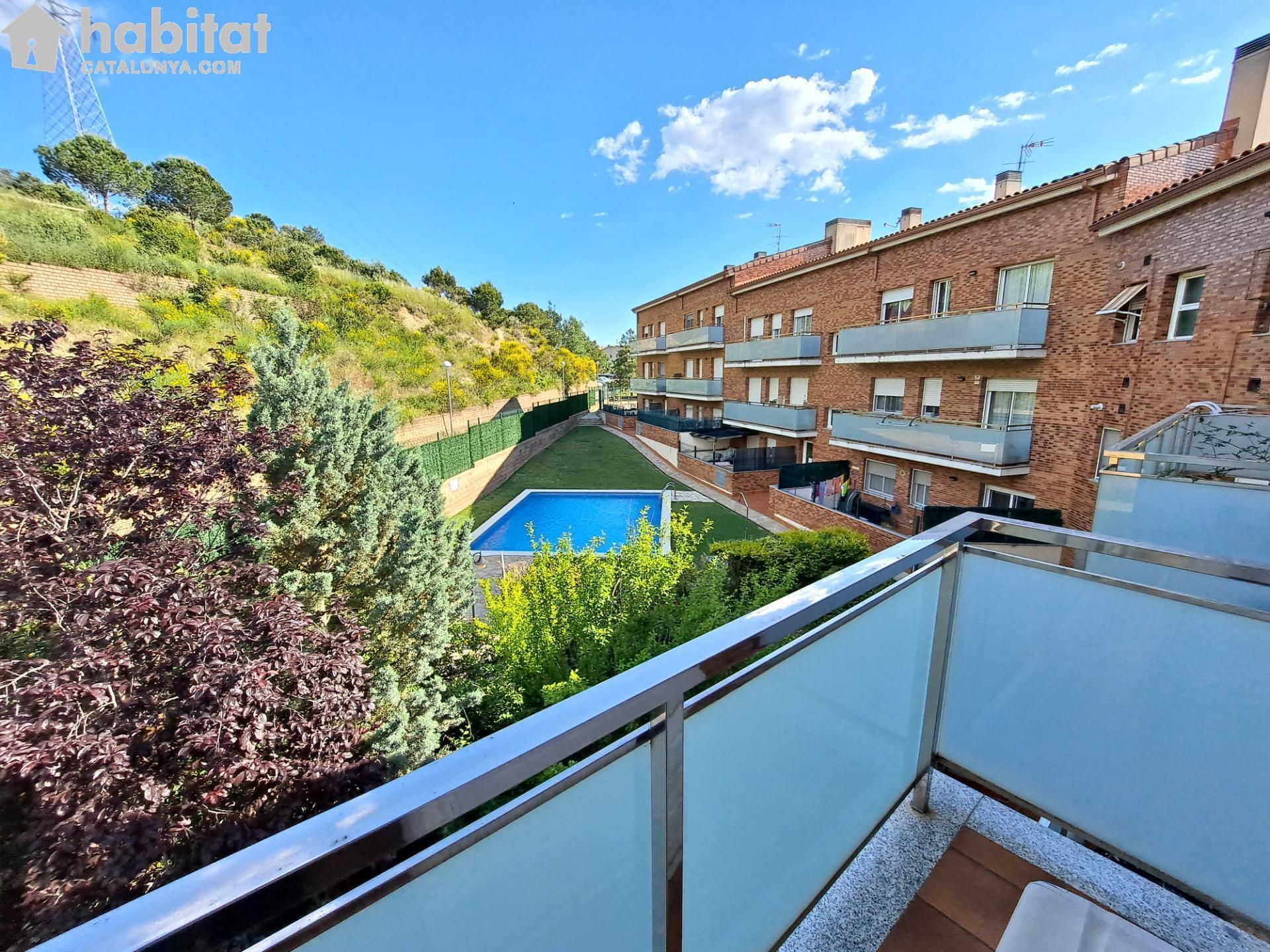 Swimming pool of Attic for sale in Masquefa  with Heating, Terrace and Storage room