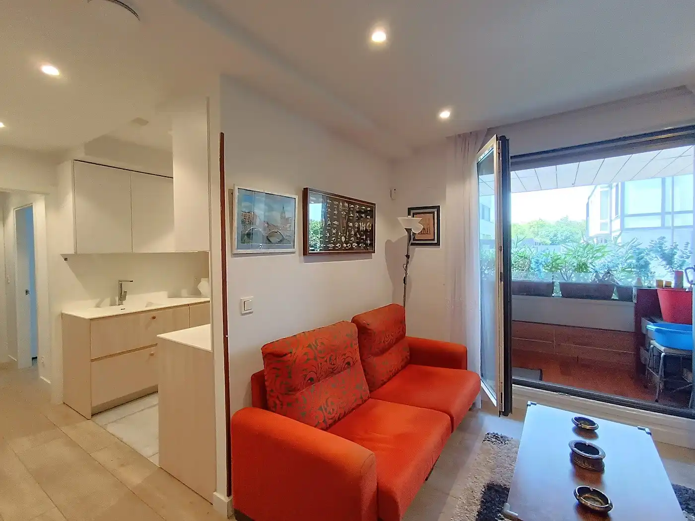 Sala de estar de Planta baja en venta en Sopela con Calefacción, Terraza y Amueblado