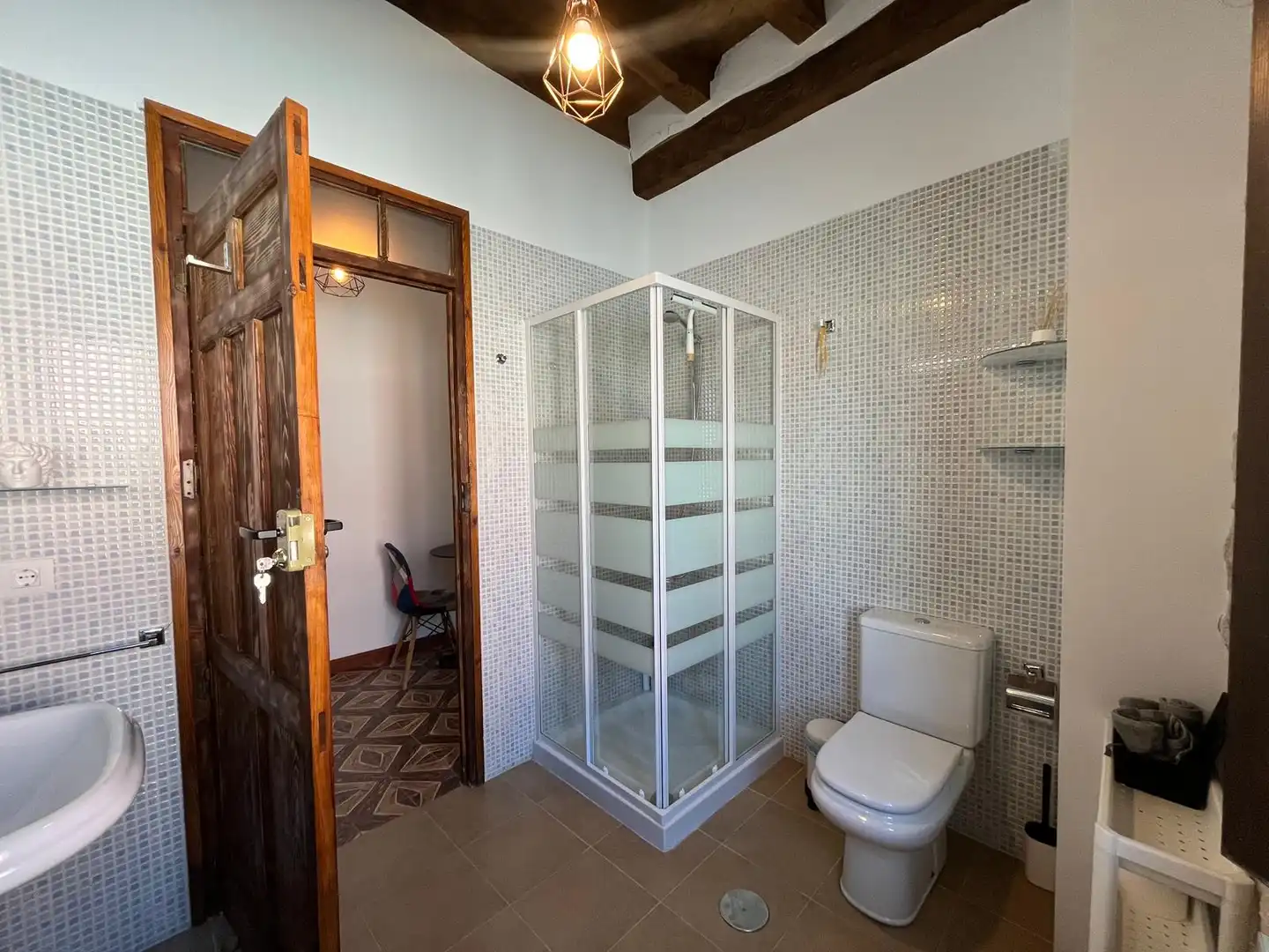 Baño de Casa o chalet en venta en La Parrilla  con Calefacción, Amueblado y Alarma