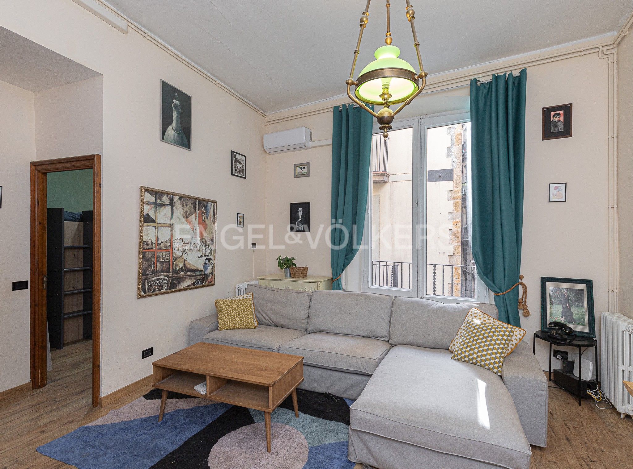 Living room of Apartment for sale in  Barcelona Capital  with Heating and Balcony