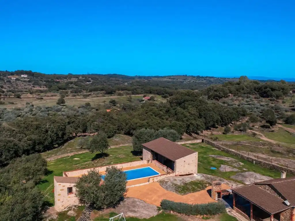 Vista exterior de Finca rústica en venta en San Vicente de Alcántara con Aire acondicionado y Piscina