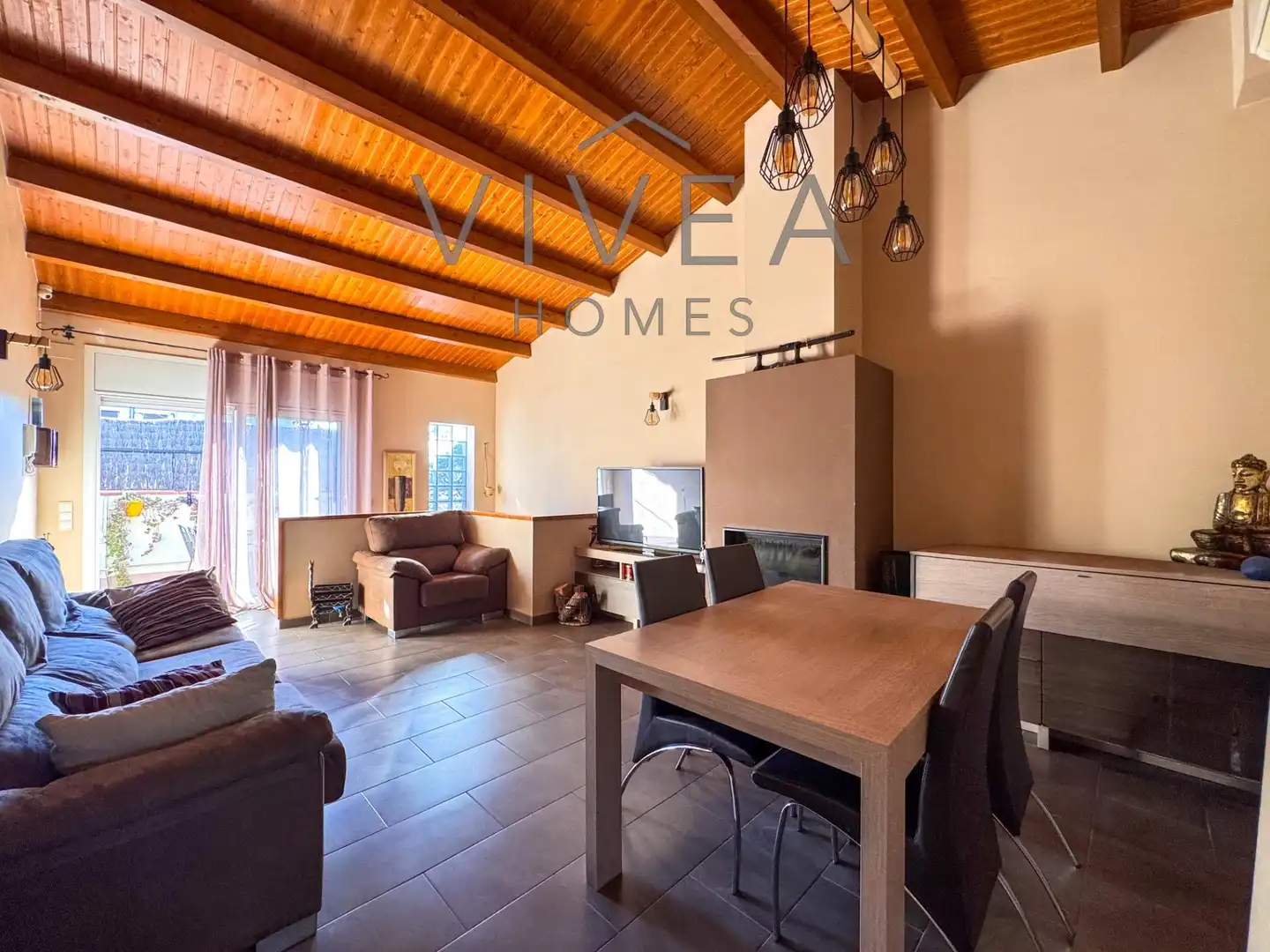 Sala de estar de Casa o chalet en venta en Sabadell con Aire acondicionado, Calefacción y Terraza