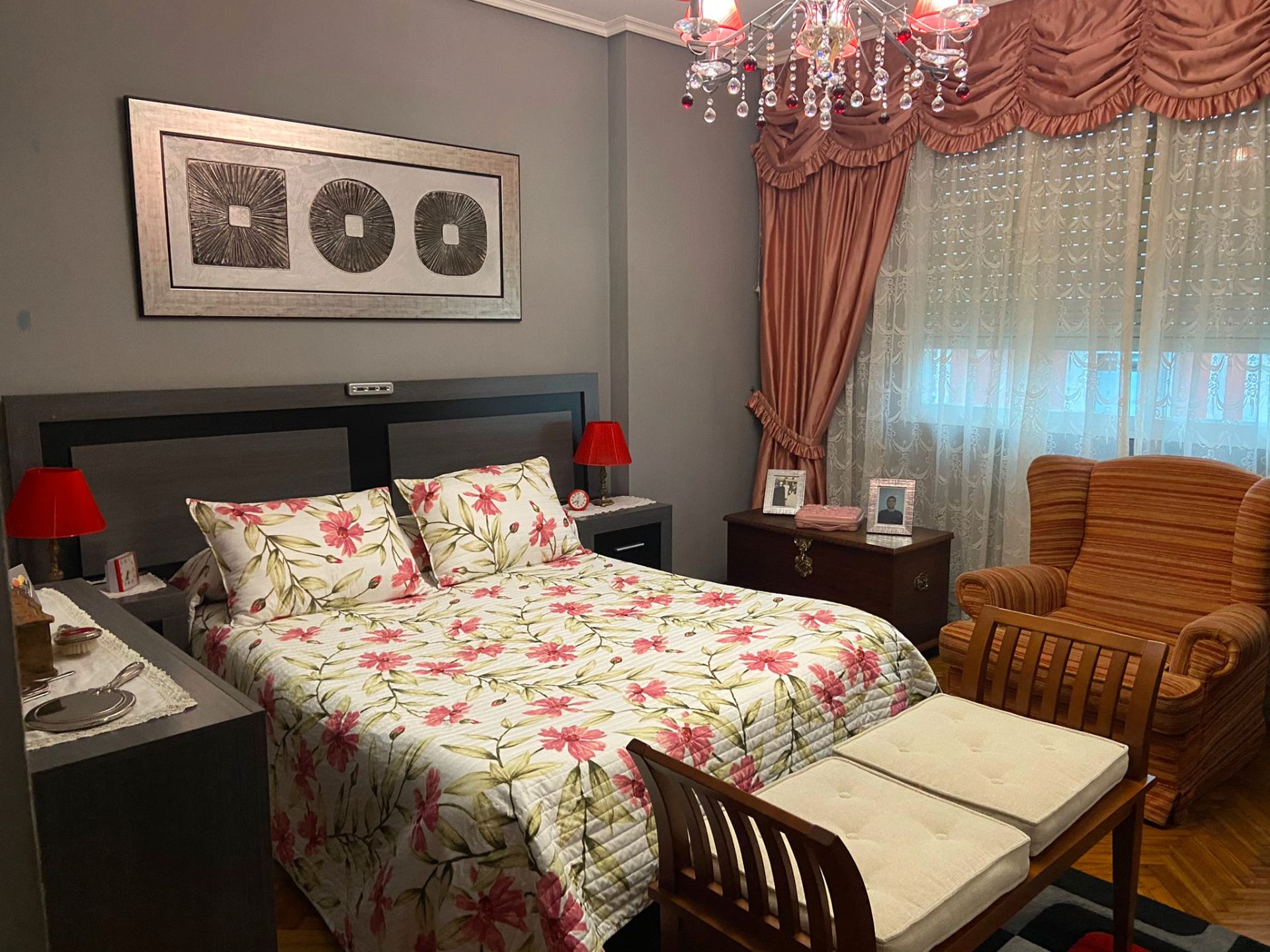 Bedroom of Flat for sale in Ferrol  with Heating, Parquet flooring and Storage room