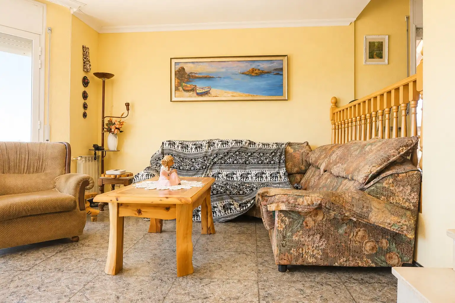 Living room of Houses for sale in Pineda de Mar  with Heating, Private garden and Terrace