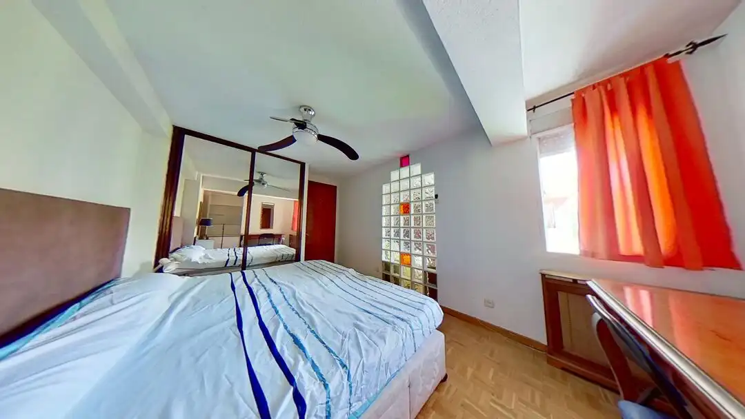 Bedroom of Flat for rent in Madrid  with Heating, Private garden and Swimming Pool