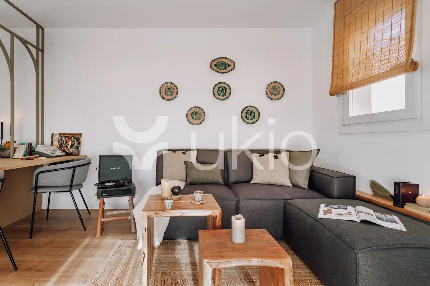 Sala de estar de Ático de alquiler en Barcelona con Aire acondicionado, Calefacción y Terraza
