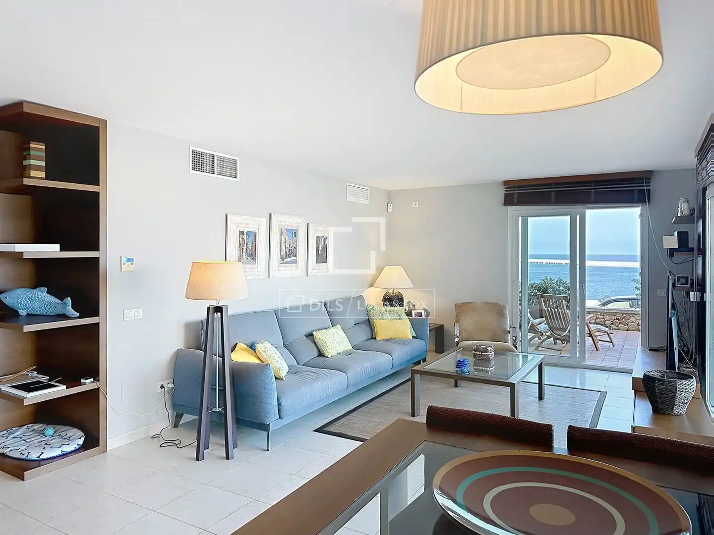 Wohnzimmer von Wohnung zur Miete in Ciutadella de Menorca mit Klimaanlage, Heizung und Privatgarten