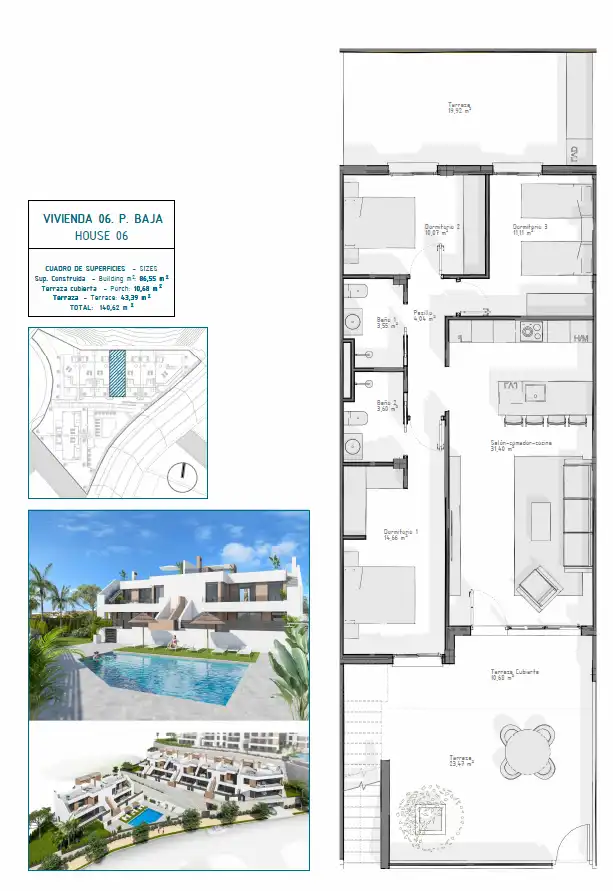 Bungalow with terrace for sale in Las Salinas, imagen 17