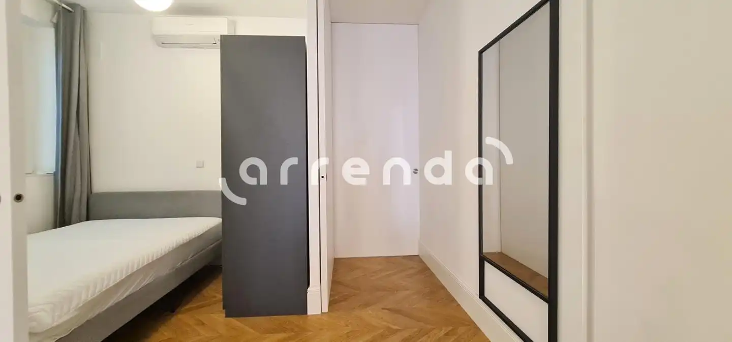 Schlafzimmer von Wohnung zur Miete in Madrid mit Klimaanlage und Möbliert