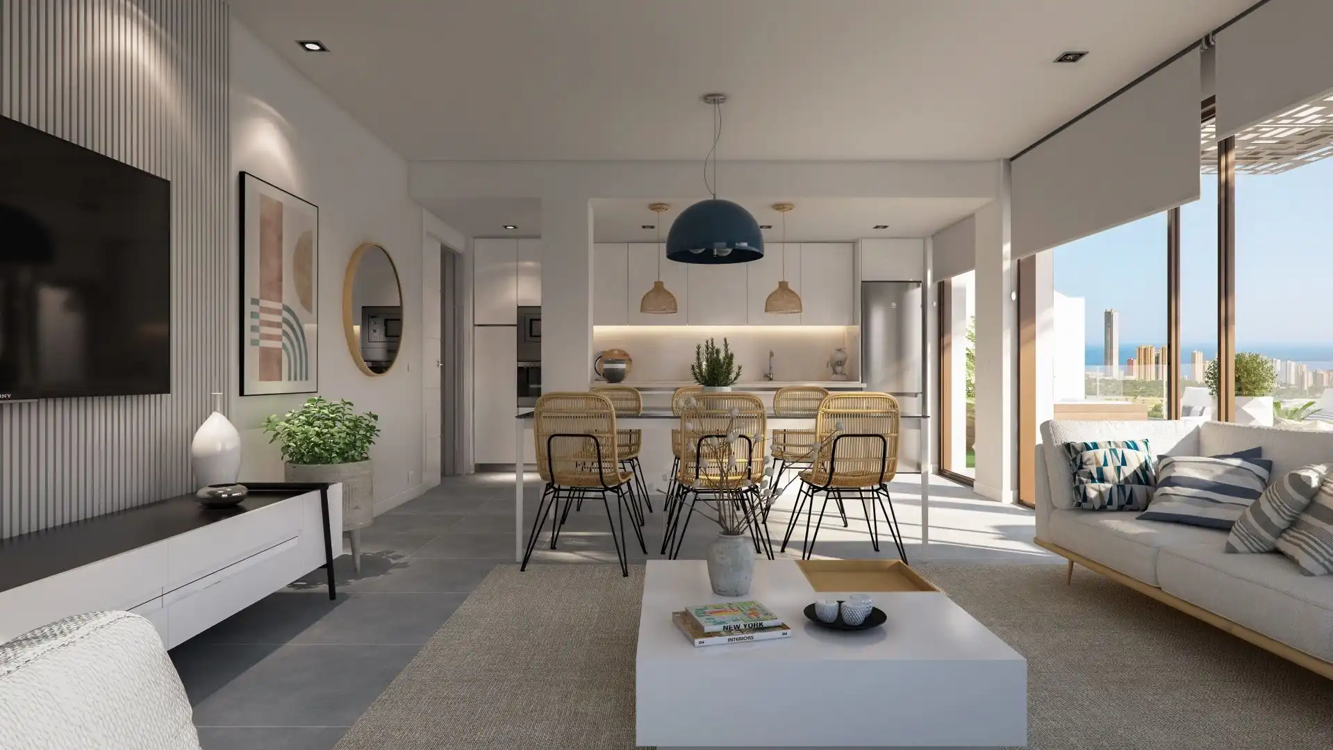 Apartamento con piscina en venta en Balcón de Finestrat - Terra Marina, imagen 4